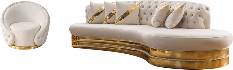Stilvolle Chesterfield Couchgarnitur Designer Wohnzimmer Set 3-Sitzer