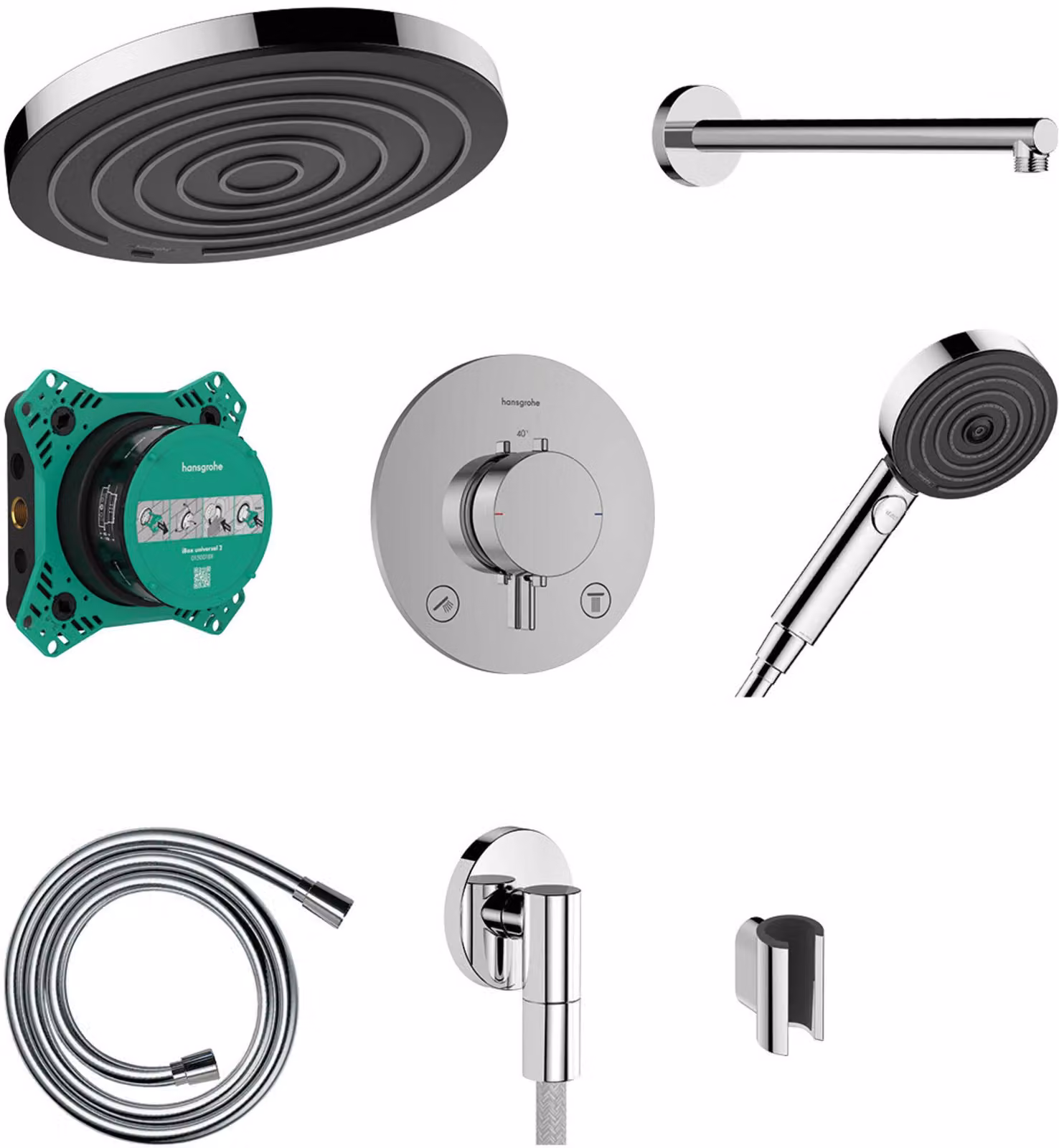 Set doccia Hansgrohe Pulsify S, finitura cromata