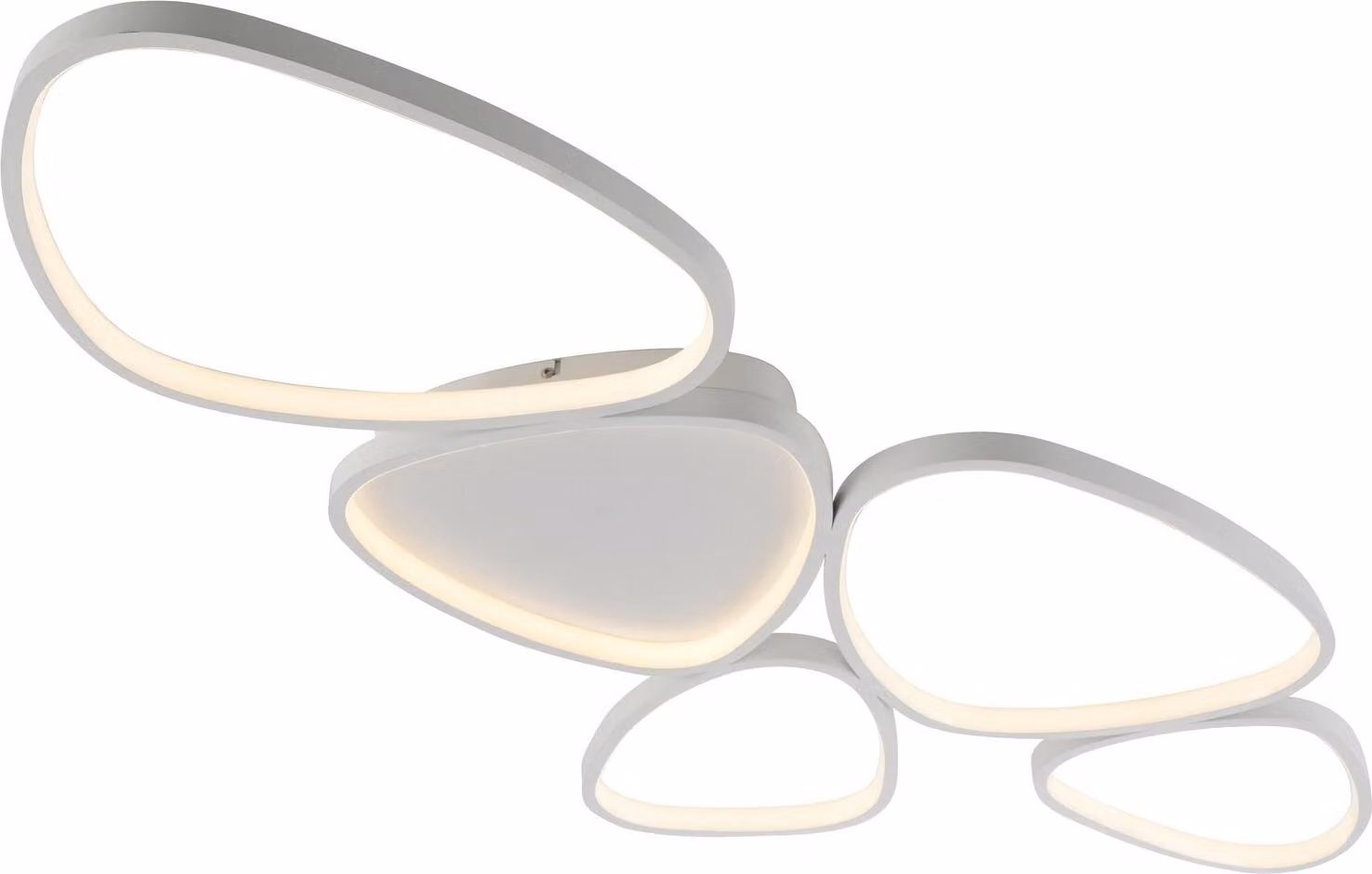 JUST LIGHT PEBBLES Lampada da soffitto a LED, bianco caldo, dimmerabile, 42 W, bianca 14045-16