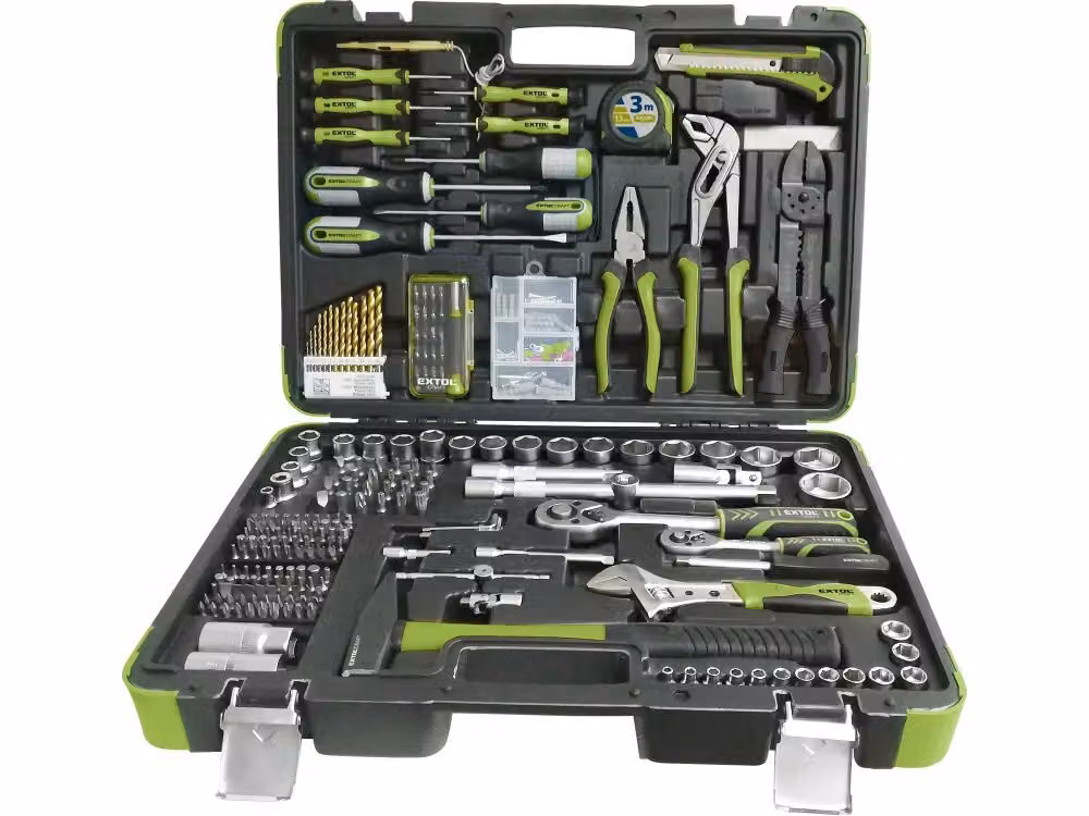 EXTOL CRAFT 918303 set di utensili 303 pz, 1/4", 1/2"