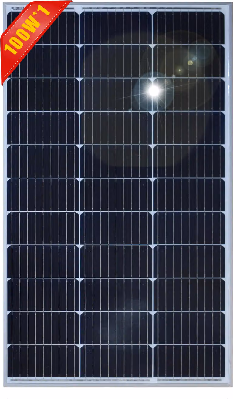Pannello solare, materiale monocristallino, design compatto, 100 W 1PCS