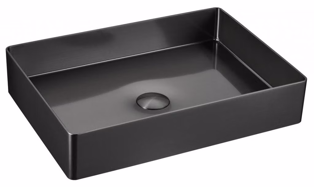 Sapho Aurum - Lavabo 500x350 mm, senza sfioratore, antracite AU103