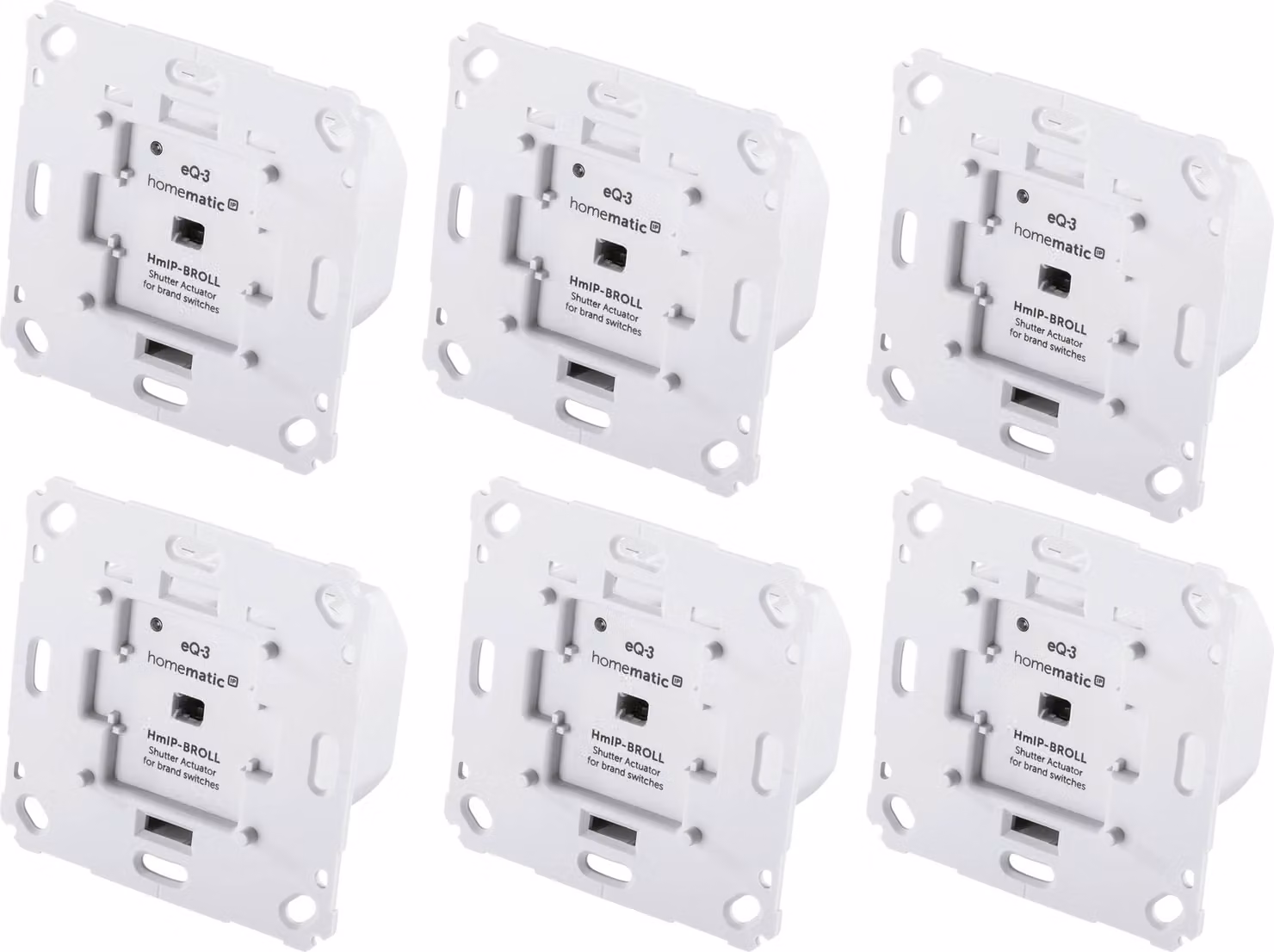 HOMEMATIC IP Smart Home 151322A0, Attuatore per tapparelle, 6 pezzi