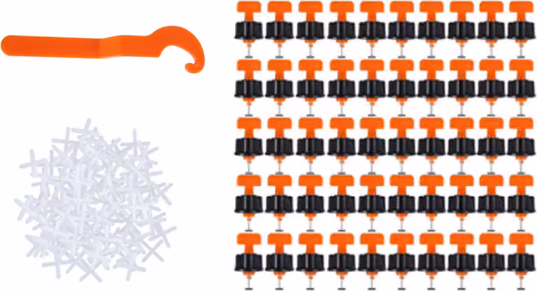 151Pcs/Set di strumenti per il sistema di livellamento delle piastrelle in Vetroceramica Livellamento delle piastrelle Cunei livellatori per pareti Strumenti riutilizzabili