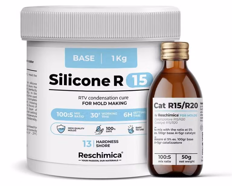 Elastomero siliconico liquido a due componenti per stampi