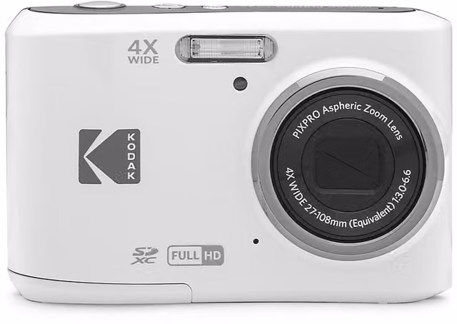 Fotocamera Digitale Compatta Kodak PixPro FZ45 Bianca con Zoom Ottico 4x e 16,35 Megapixel
