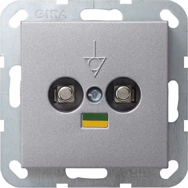 Gira 040526 Compensazione del potenziale doppio Sistema 55 Colore alluminio