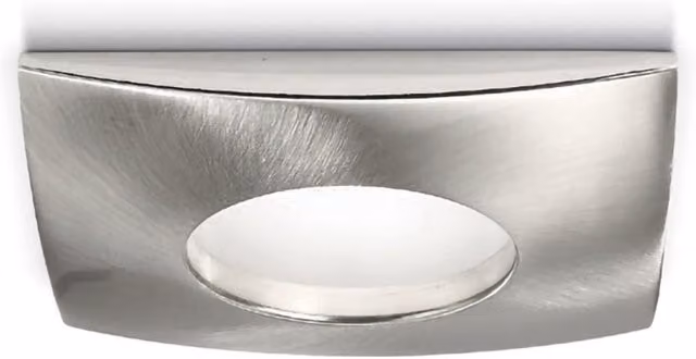 Gea Aurora Faretto da incasso quadrato in metallo cromato con tecnologia LED e protezione IP65 per bagno