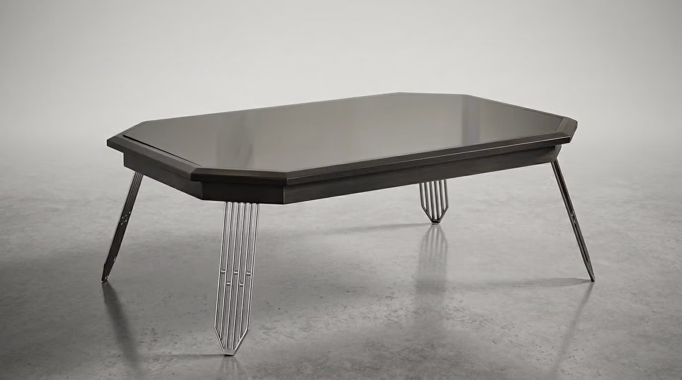 Tisch Stil modern schwarz rechteckig Wohnzimmer bequem praktisch Metall