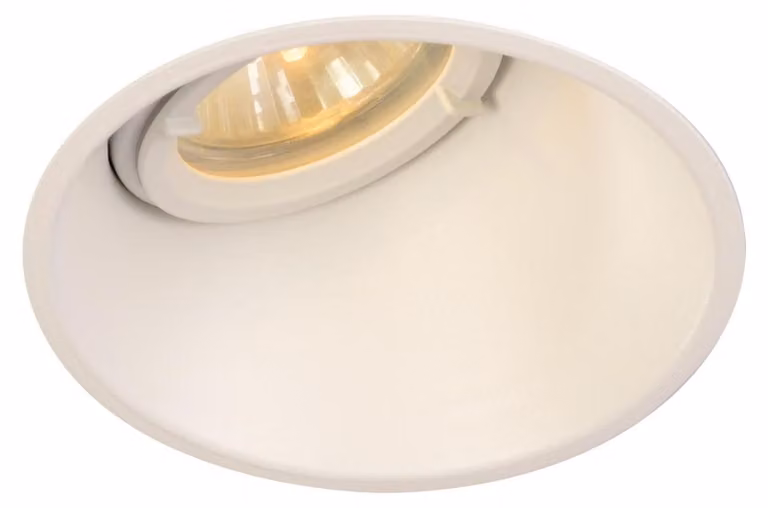Horn A luce da incasso rotonda Ø10,6 asimmetrica bianca GU10