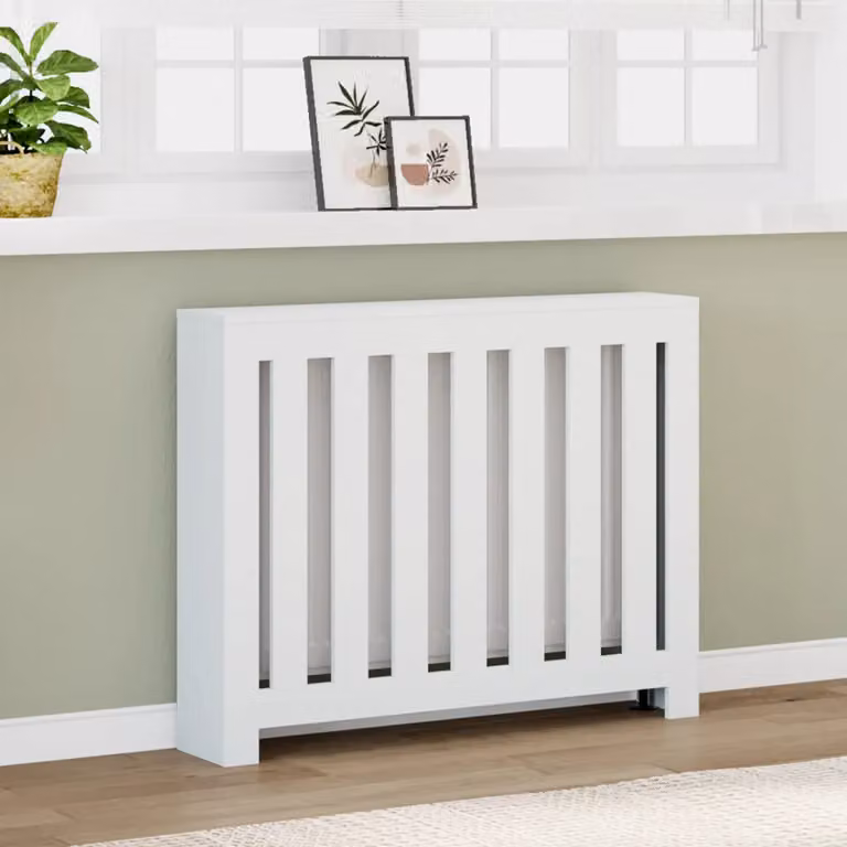 Copertura per radiatori vidaXL in MDF Bianco L: 104 cm, P: 20 cm, H: 82 cm