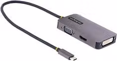 Cavo adattatore Startech.Com da USB C a HDMI o VGA, colore grigio