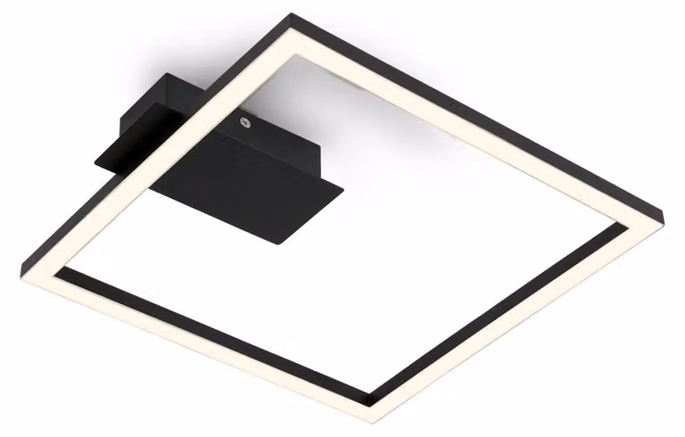 Lampada da soffitto a LED, nera, LED/14W