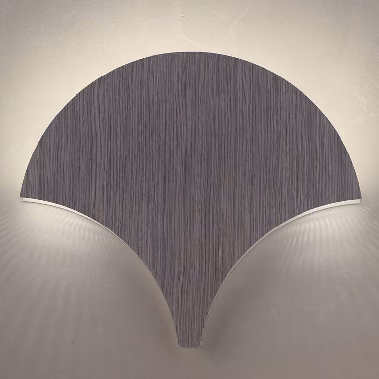 Masiero Applique da parete a LED Palm, Alluminio / Grigio / Zincato, Soggiorno / Sala da pranzo, Metallo, Moderno, Applique a LED