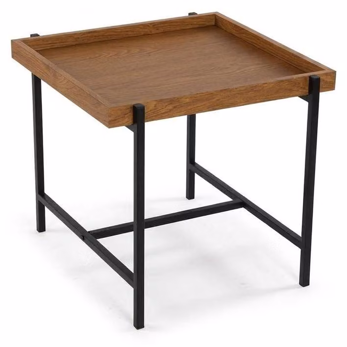 Tavolino Quadrato da Salotto Moderno Design Elegante Arredo Soggiorno Renee