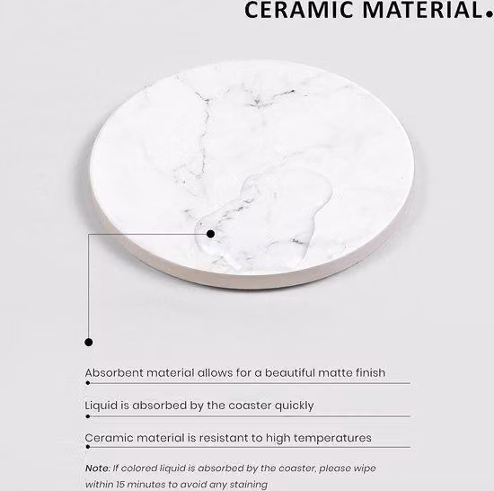 Tappetini in Vetroceramica, bianco opaco effetto marmo, antiscivolo