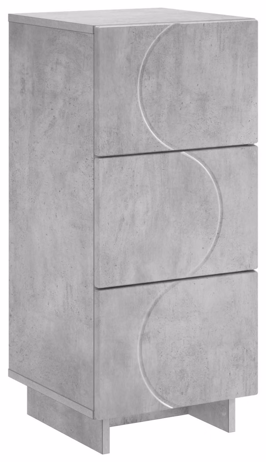 Mobile contenitore "Betongrau", dimensioni 33,5 x 34,5 x 75 cm, realizzato in materiale composito di legno