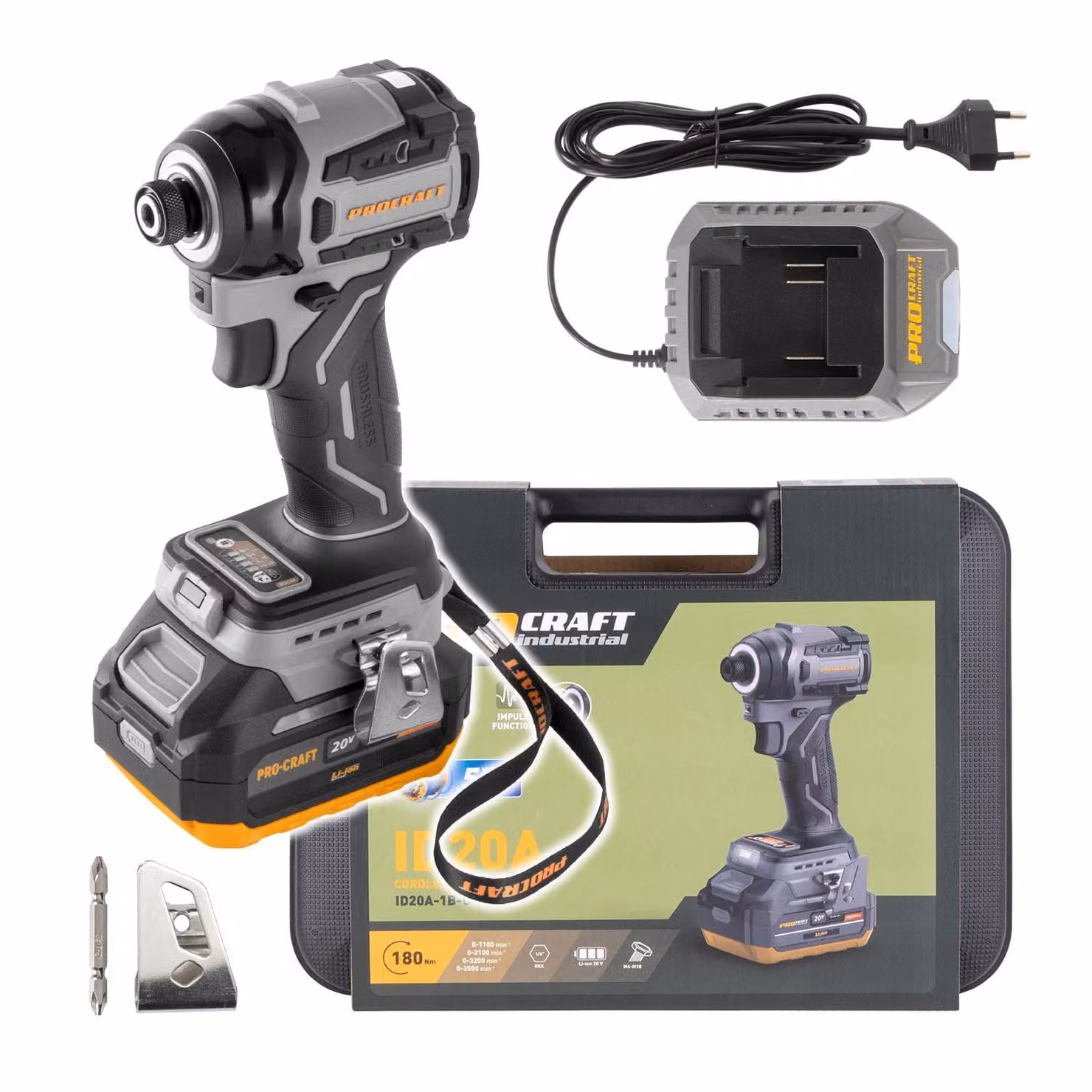 Avvitatore a impulsi Procraft Industrial ID20A (1 batteria)