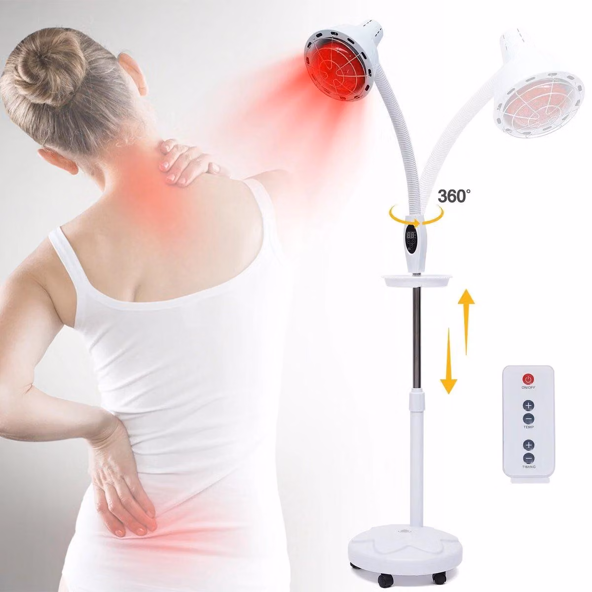 Lampada a infrarossi - Lampada a infrarossi per i muscoli - Lampada a infrarossi per le articolazioni - Lampada riscaldante con temperatura regolabile