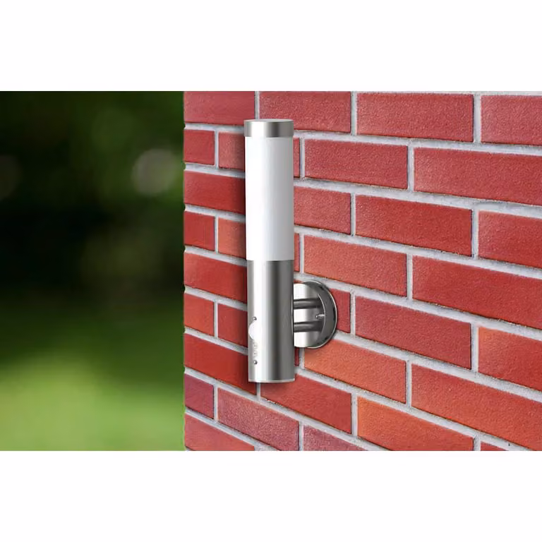 vidaXL Applique da Esterno con Rilevatore di Movimento in Acciaio Inox