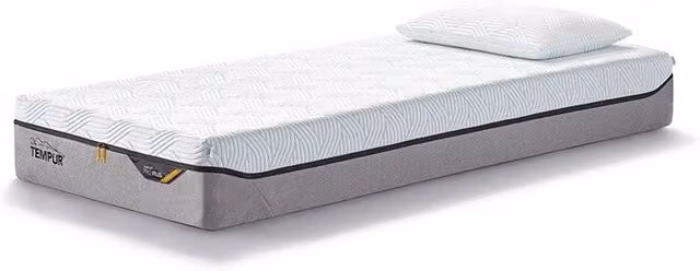 Materasso Tempur Pro Plus SmartCool con tecnologia al gel e fodera rinfrescante, colore bianco, L/P/H: 90 x 220 x 25 cm