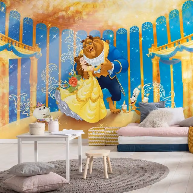 Fotomurale KOMAR La Bella e la Bestia, Multicolore, L: 368 cm, H: 254 cm