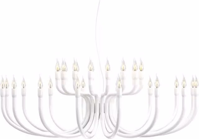Karman Snoob Lampada a Sospensione in Metallo con LED, Disponibile in Bianco o Nero, Altezza Regolabile