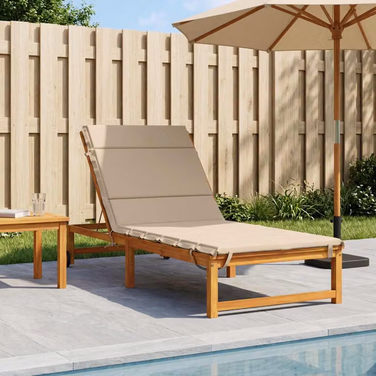 vidaXL Cuscino per Lettino GEMERT 100% Poliestere Crema