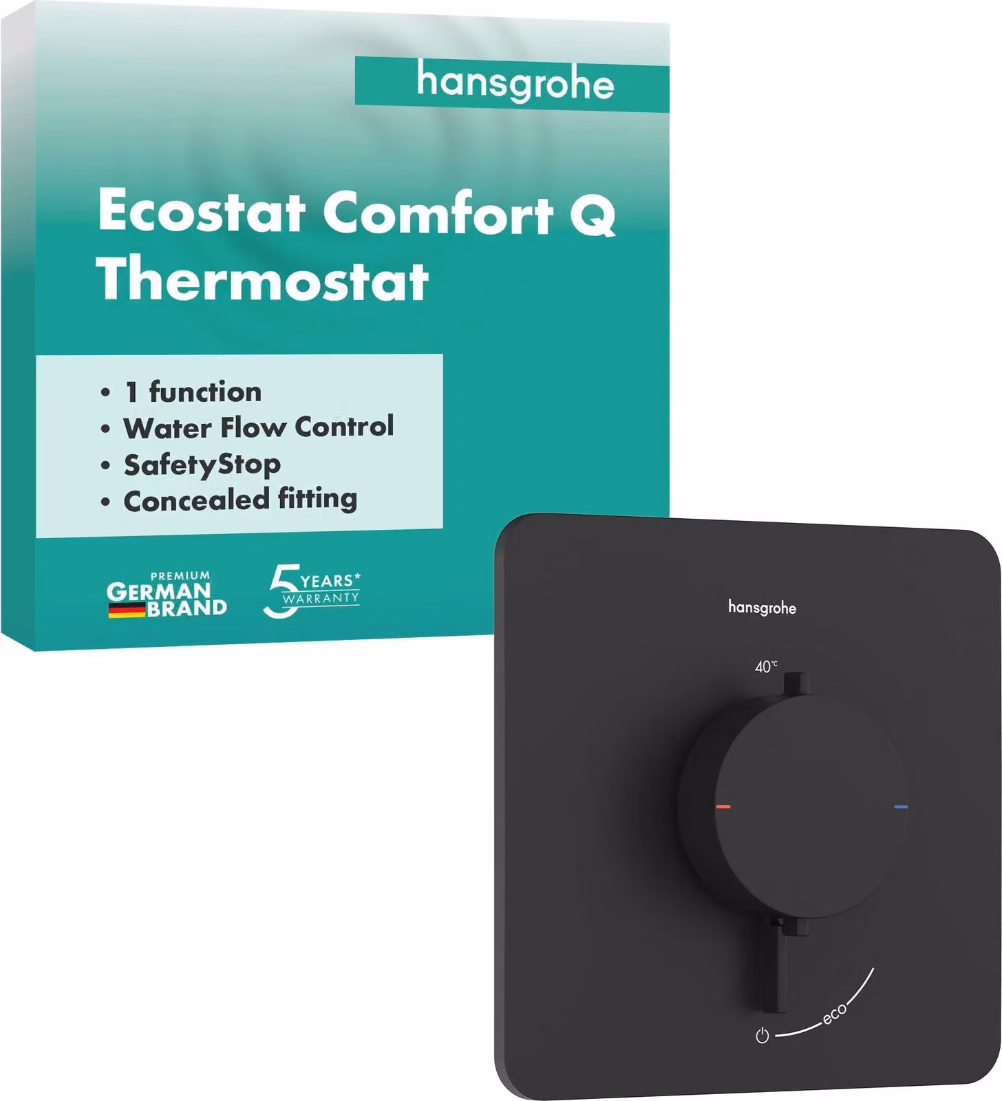 hansgrohe Set finito termostato da incasso Ecostat Comfort Q 1 utente MSW, 1 pz.