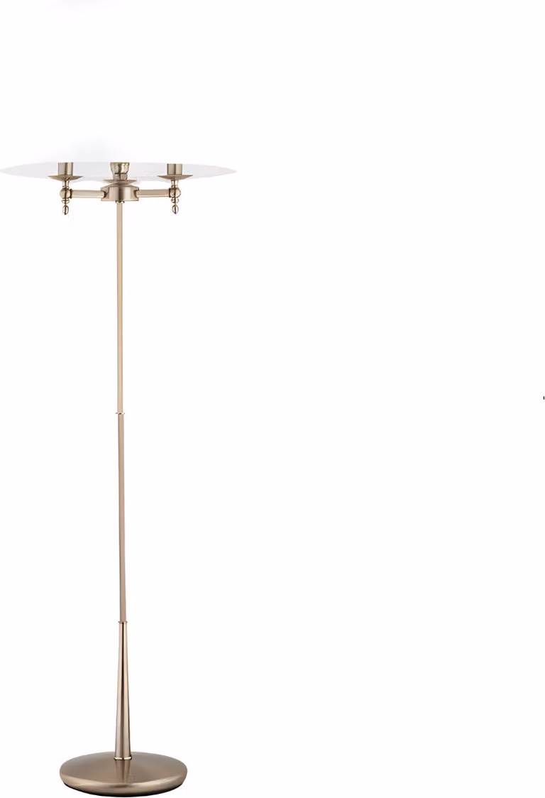 Lampada da terra classica decorativa in ottone a 3 punti ROKSANA 3xE14 10W ALF16079 Alfa