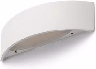 Faretto da parete NAXOS bianco con tecnologia LED da 6W e luce calda 3000K con funzione up/down