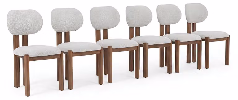 6 sedie moderne, dal design minimalista, ergonomiche, compatte e originali