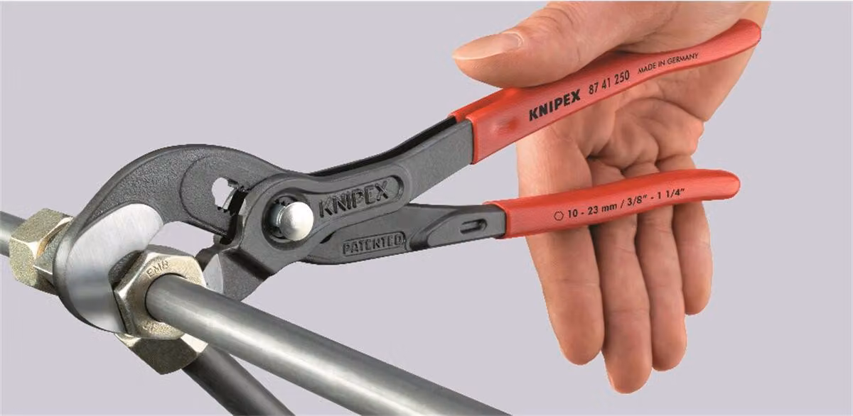 Pinze per cacciaviti Knipex, testa lucida, manici antiscivolo - 87 41 250 SB
