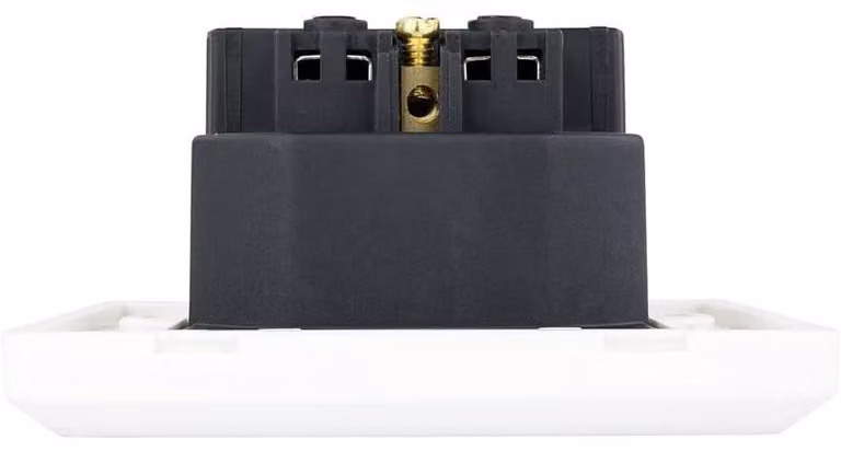 Prese Schuko con 2 porte USB da 2,4 A, colore bianco, ideali per la ricarica di dispositivi mobili e per