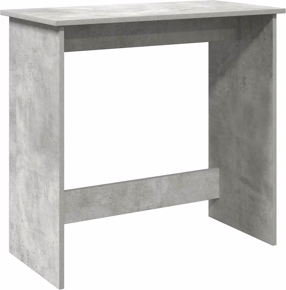 Scrivania Grigio Cemento 80x40x75 cm in Legno Multistrato