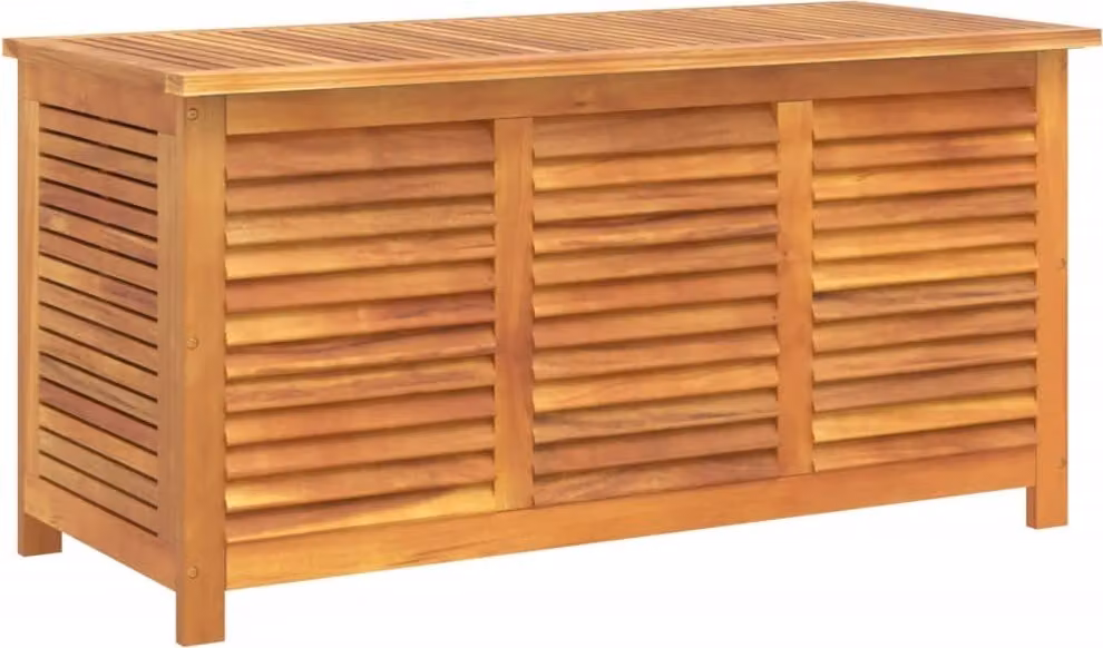 Contenitore Giardino con Feritoia 113x50x56cm Massello Acacia