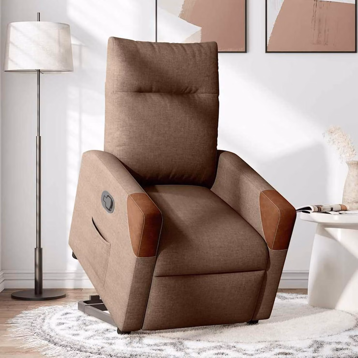 Poltrona relax - Poltrona per la TV - Sedia a dondolo - Poltrona con supporto per alzarsi - Assistenza elettrica per alzarsi