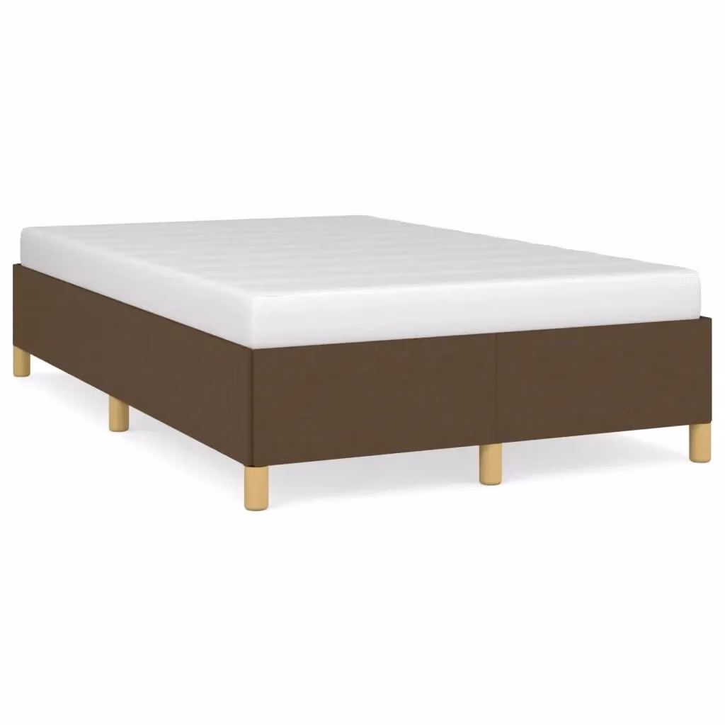 Struttura Letto Design Mania in Tessuto Marrone Scuro con Doghe in Legno L/P/H: 120 x 200 x 35 cm – 2