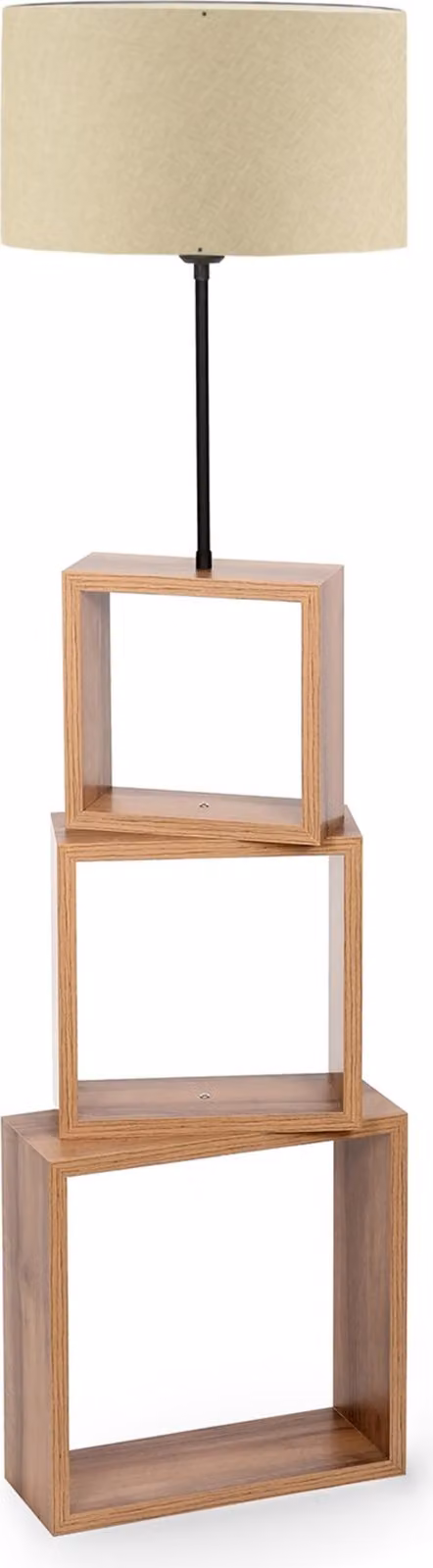 Lampada da terra 'Mansfield' 1 x E27 crema