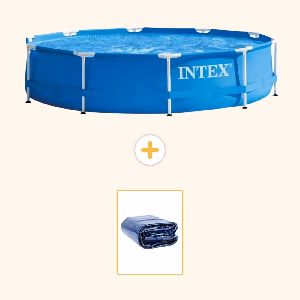 Piscina autoportante rettangolare - 305x76 cm - in 2 parti - modello S21327