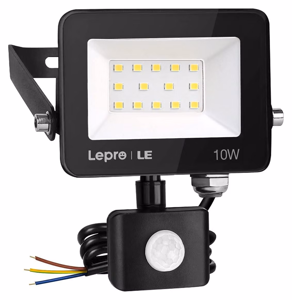 Lampada da esterno a LED da 10W, 850 lumen, 5000K, grado di protezione IP65, colore nero