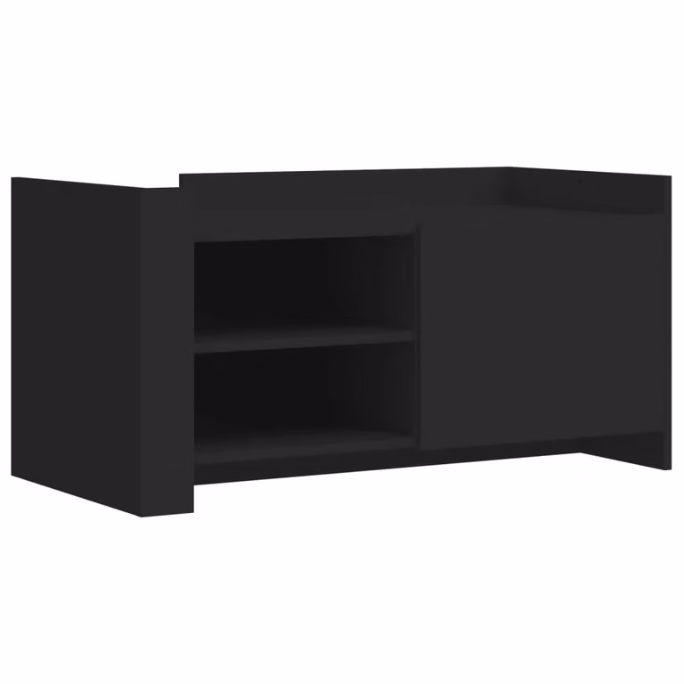 Tavolino da Salotto Nero 100x50x50 cm Legno Multistrato