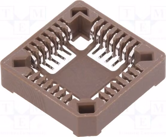 2x Zoccolo: PLCC, bronzo fosforoso, piedini: 28, stagnati, 1A. Zoccolo PLCC