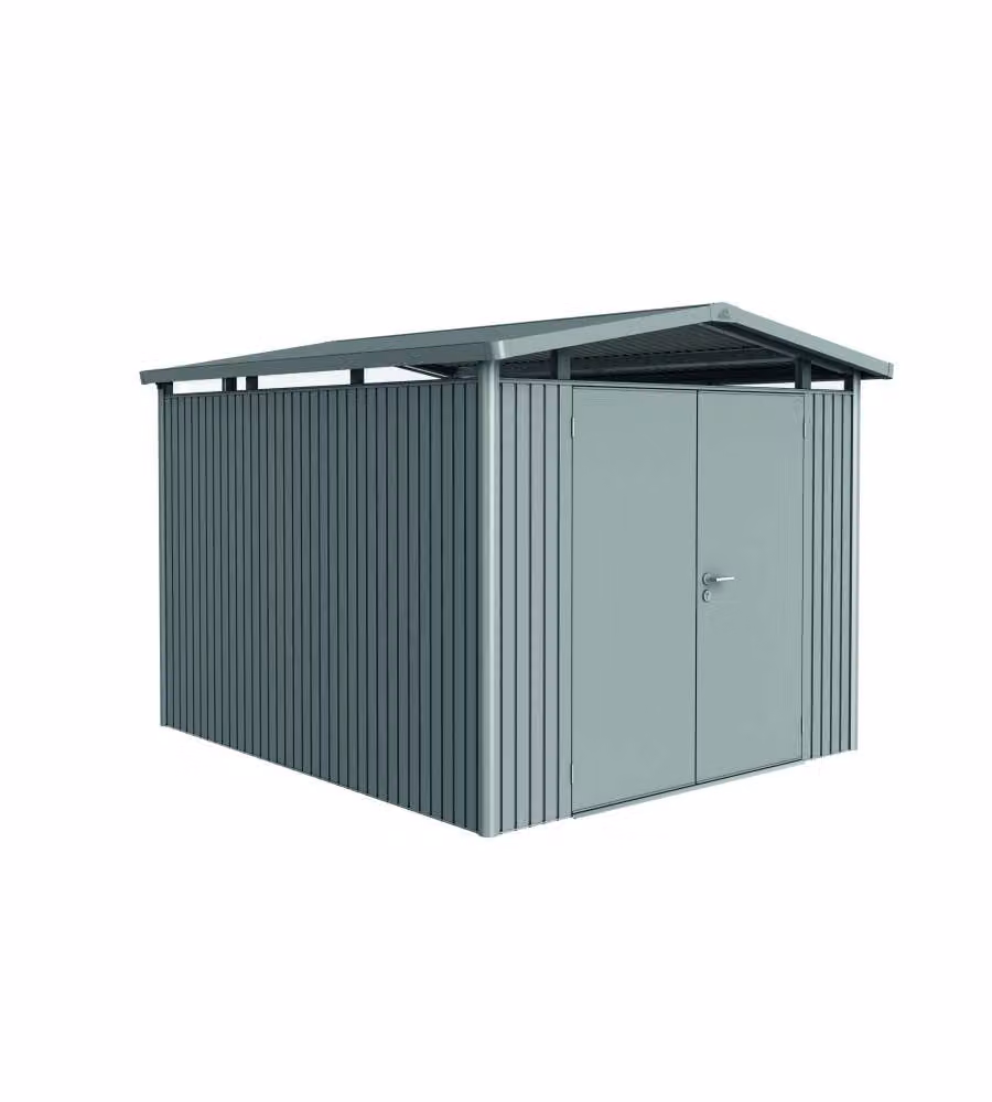 Casetta Panorama Misura P5 grigio quarzo metallizzato con porta a due battenti
