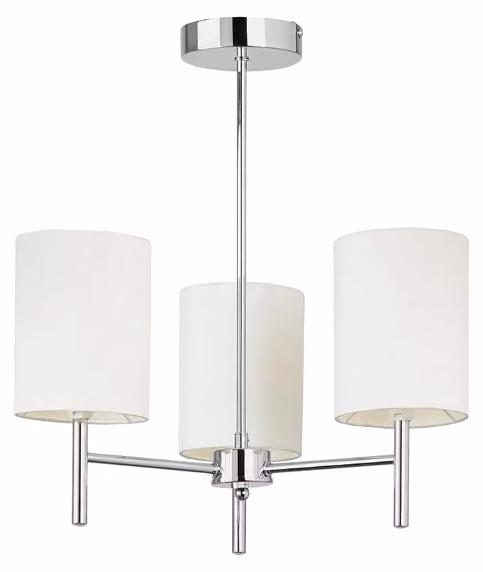 Lampada a sospensione BRIO cromata 3xE14x15W in metallo, dimensioni: 46,5x50x50 cm, IP20, Endon