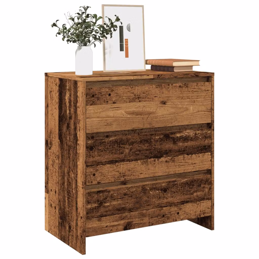 Credenza in stile rustico vidaXL in legno color marrone L: 70 cm, P: 41 cm, H: 75 cm