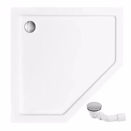 Piatto doccia Rea Diamond 90 x 90 cm Piatto doccia antiscivolo per bagno (bianco)