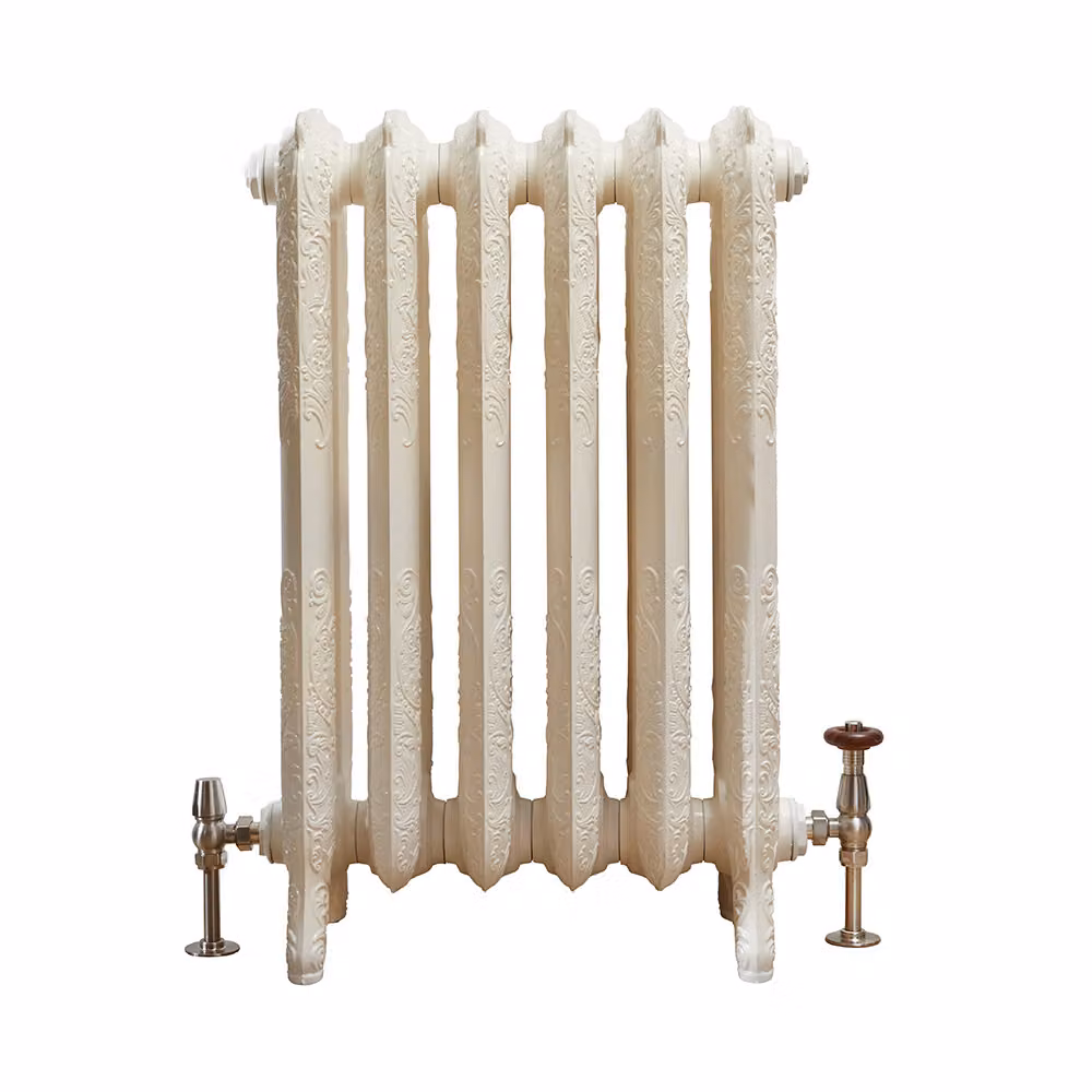 Radiatore Tradizionale in Ghisa Effetto Bianco Antico 768x509x250mm - Charlotte