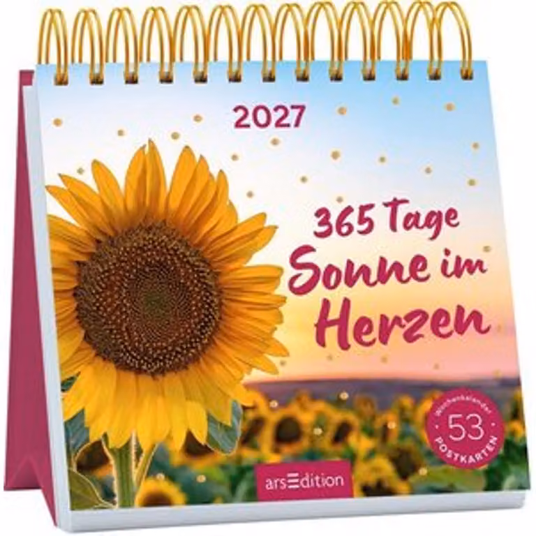 Calendario da parete con cartoline: 365 giorni di sole nel cuore, 2027