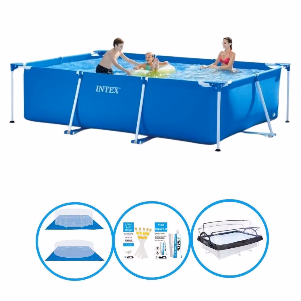 Telaio rettangolare per piscina Intex 300x200x75 cm - Set estivo